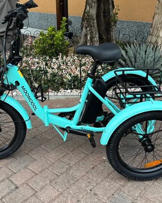 BICI ELETTRICA TRICICLO MOONCOOL TK1 NUOVO + ACCES