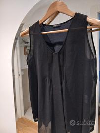 canottiera elegante nera