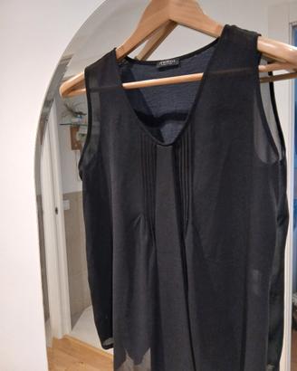 canottiera elegante nera