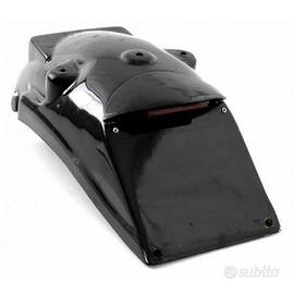 Parafango posteriore moto in vetroresina nero