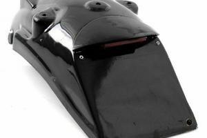 Parafango posteriore moto in vetroresina nero