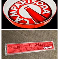 2 Vassoi in Latta +2 Barmat Campari Articoli Nuovi