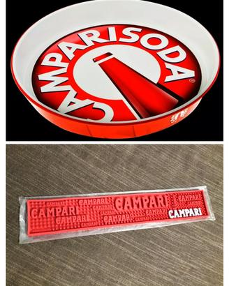 2 Vassoi in Latta +2 Barmat Campari Articoli Nuovi