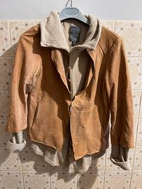Giacca brogden in vera pelle d’agnello