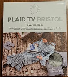 Plaid TV Bristol con maniche