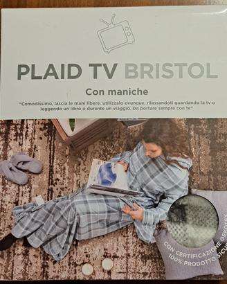 Plaid TV Bristol con maniche