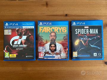 Lotto PS4/PS5 Gran Turismo Far Cry Spider-Man