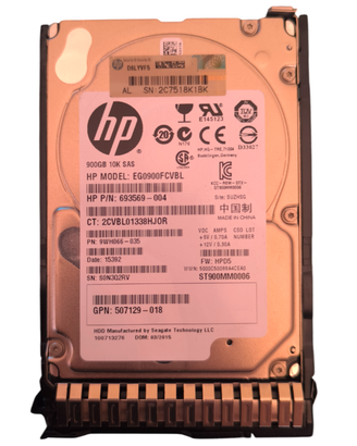 Server Hard Disk HP/Seagate 900GB 10K RPM SAS 2.5