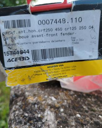parafango anteriore Honda crf 450