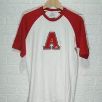 T-shirt Adidas vintage unisex bianca e rossa S