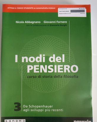 Libro Filosofia 5^ anno liceo