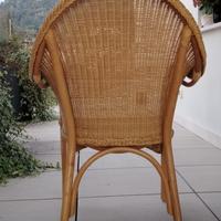 Sedia in rattan