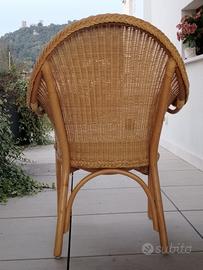 Sedia in rattan
