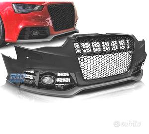 PARAURTI ANTERIORE AUDI A5 11-16 LOOK RS5 NERO PDC