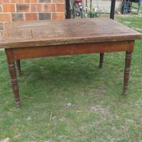 TAVOLO ALLUNGABILE APRIBILE ANTICO DA CUCINA