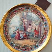 Piatto decorativo " Romantica - Serata nel parco"