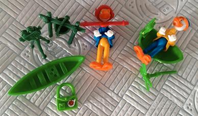 Kinder sorpresa 1989 paperino safari archimede+acc