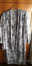 Abito e giacca manica lunga seta