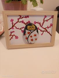 quadretto con sassi giapponese