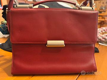 Borsa Mandarina Duck in vera pelle rossa