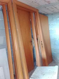 Porte in legno rovere 4 pezzi complete
