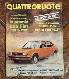 QUATTRORUOTE – Nr. 265 Gennaio 1978 (originale)