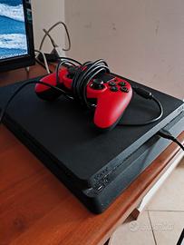 PS4 Slim 1TB con controller e giochi. 