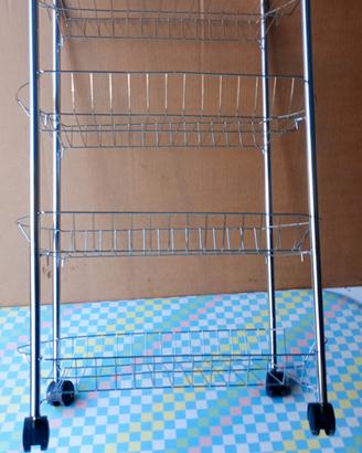 Carrello cucina portafrutta organizzatore 