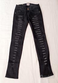 jeans nero a vita bassa Met