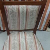 Sei sedie soggiorno + vetrina opzionale