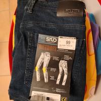 Jeans moto Stud 