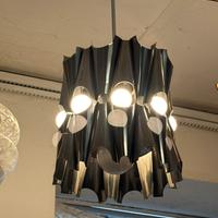 Lampada sospensione design metallo tubolare