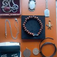 Argento 925 Gioielli Vintage Antichi Uomo Donna 