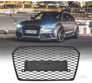GRIGLIA PER AUDI A6 4G 14-18 LOOK RS6 NERO LUCIDO