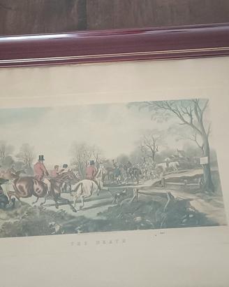 Coppia di Quadri Vintage, stampe inglesi caccia 