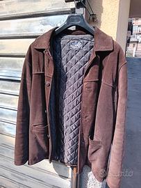 giaccone uomo pelle scamosciata 