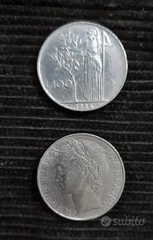100 lire Minerva, Repubblica Italiana 1956