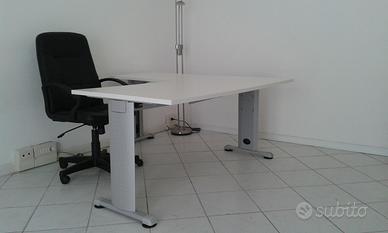 Scrivania ufficio 160x80 con allungo