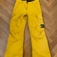 Pantaloni snowboard uomo gialli DC taglia S