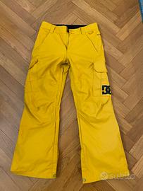 Pantaloni snowboard uomo gialli DC taglia S