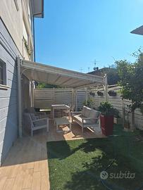 Pergola con telo retrattile