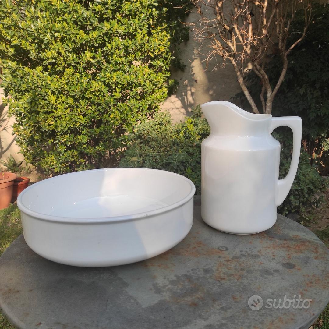Catino Gocciolato In Ceramica Verde Ramina - 11x5 Cm, Per Giardini E Terrazzi