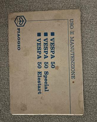 Libretto uso e manutenzione vespa