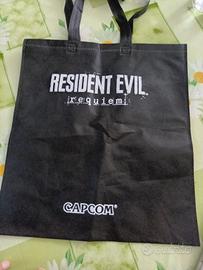 borsa in tela e adesivi stickers resident evil 