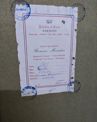 quadro Romano Mussolini 