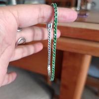 bracciale tennis verde