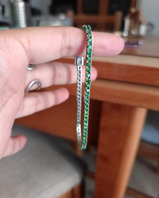 bracciale tennis verde