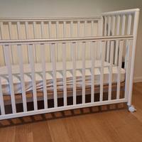 lettino Pali con sponde bambini + materasso