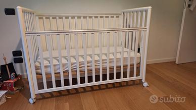 lettino Pali con sponde bambini + materasso