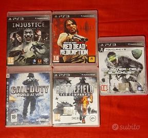 Lotto 5 giochi PS3 originali